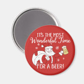 De meest fantastische kersttijd voor een bierkerst magneet (Voorkant / Achterkant)
