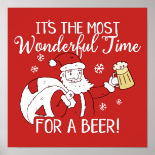 De meest fantastische kersttijd voor een bierkerst poster