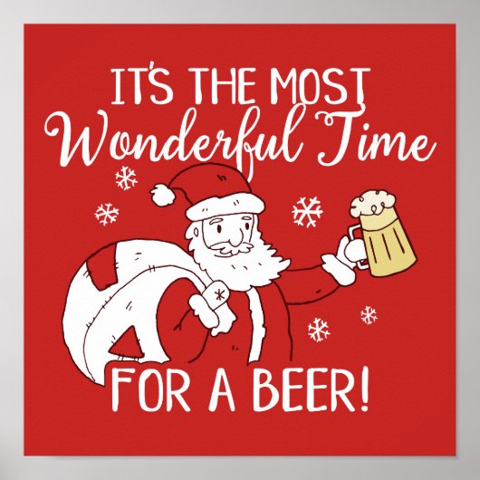 De meest fantastische kersttijd voor een bierkerst poster (Voorkant)