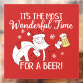 De meest fantastische kersttijd voor een bierkerst raamsticker (Vel 2)
