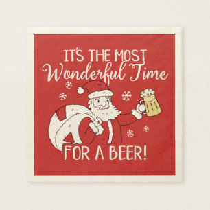 De meest fantastische kersttijd voor een bierkerst servetten