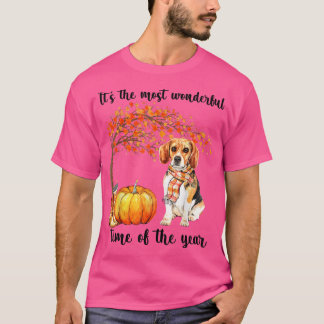 De meest fantastische najaarstijd van Beagle Scarf T-shirt