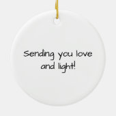 De meest fantastische tijd Elegant Blue Gold Glitt Keramisch Ornament (Achterkant)