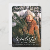 De meest fantastische tijd van de moderne foto van feestdagenkaart (Voorkant)