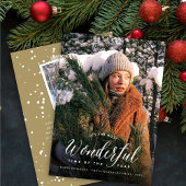 De meest fantastische tijd van de moderne foto van feestdagenkaart