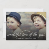 De meest fantastische tijd van de moderne foto van feestdagenkaart (Voorkant)