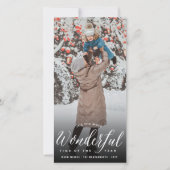 De meest fantastische tijd van de moderne foto van feestdagenkaart (Voorkant)