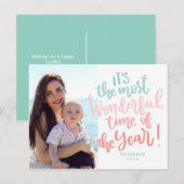 De meest fantastische tijd van het Jaar | Blue HOL Briefkaart (Voorkant / Achterkant)