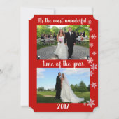 De meest fantastische tijd van het jaar fotofeestd feestdagenkaart (Voorkant)