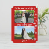 De meest fantastische tijd van het jaar fotofeestd feestdagenkaart (Staand voorkant)