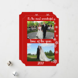 De meest fantastische tijd van het jaar fotofeestd feestdagenkaart