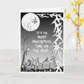 'De meest fantastische tijd van het jaar' Hallowee Kaart (Gele Bloem)