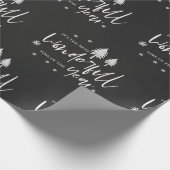 De meest fantastische tijd van het Jaar is zwart w Cadeaupapier (Hoek)