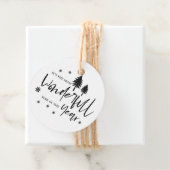 De meest fantastische tijd van het jaar zwarte ker bedankjes labels (In situ)