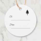 De meest fantastische tijd van het jaar zwarte ker bedankjes labels (Achterkant)