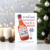 De meest fantastische tijd voor een prettige kerst feestdagenkaart