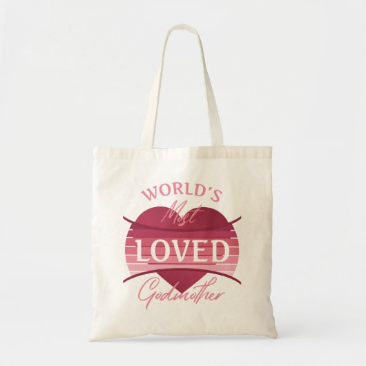 De meest geliefde godmoeder ter wereld tote bag (Voorkant)