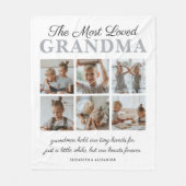 De meest geliefde Grandma Photo Fleece Blanket (Voorkant)