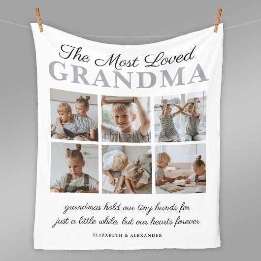 De meest geliefde Grandma Photo Fleece Blanket
