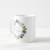 De meest geliefde grootmoeder ooit Floral. Koffiemok (Voorkant links)