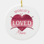 De meest geliefde moeder ter wereld keramisch ornament (Achterkant)