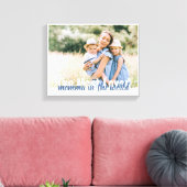 De meest geliefde Momma in de Wereld Foto Wrapped Canvas Afdruk (Insitu (Woonkamer))