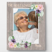 De meest geliefde Nana - de Rustische Waterverf Fl Fotoplaat (Voorkant)