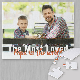 De meest geliefde Papa ter wereld Persoonlijke fot Legpuzzel