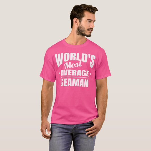 De meest gemiddelde grappige zeeman ter wereld t-shirt (Voorkant volledig)
