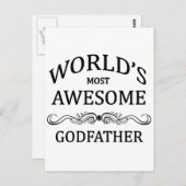 De meest Geweldige godfather ter wereld Briefkaart (Voorkant / Achterkant)