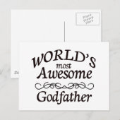 De meest Geweldige godfather ter wereld Briefkaart (Voorkant / Achterkant)