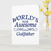De meest Geweldige godfather ter wereld Kaart (Gele Bloem)