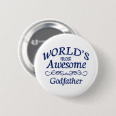 De meest Geweldige godfather ter wereld Ronde Button 5,7 Cm (Voorkant /achterkant)