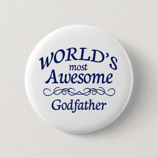 De meest Geweldige godfather ter wereld Ronde Button 5,7 Cm