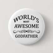 De meest Geweldige godfather ter wereld Ronde Button 5,7 Cm (Voorkant)
