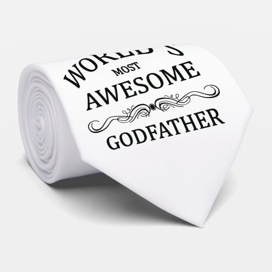 De meest Geweldige godfather ter wereld Stropdas (Opgerold)