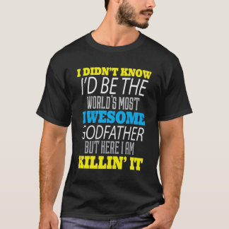 De meest Geweldige godfather van de Mannen wereld: T-shirt