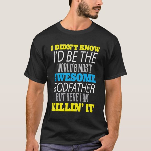 De meest Geweldige godfather van de Mannen wereld: T-shirt (Voorkant)
