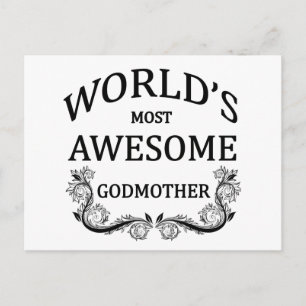 De meest Geweldige godmoeder ter wereld Briefkaart