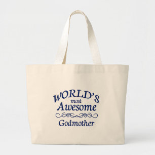 De meest Geweldige godmoeder ter wereld Grote Tote Bag