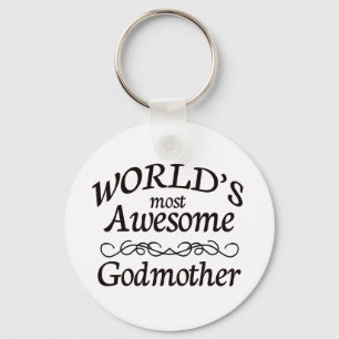 De meest Geweldige godmoeder ter wereld Sleutelhanger