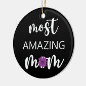 De meest geweldige moeder Moederdag cadeau Keramisch Ornament (Links)