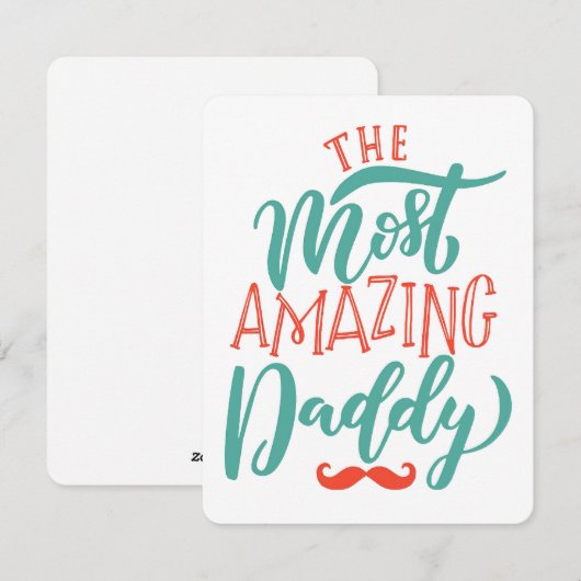 De meest geweldige papa feestdagenkaart (Voorkant / Achterkant)