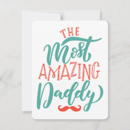 De meest geweldige papa feestdagenkaart