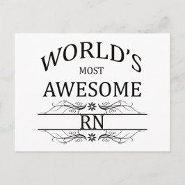 De meest Geweldige RN ter wereld Briefkaart