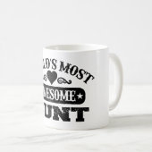 De meest geweldige tante ter wereld koffiemok (Voorkant rechts)