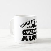 De meest geweldige tante ter wereld koffiemok (Voorkant links)