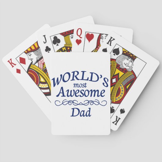 De meest Geweldige vader ter wereld Pokerkaarten (Achterkant)