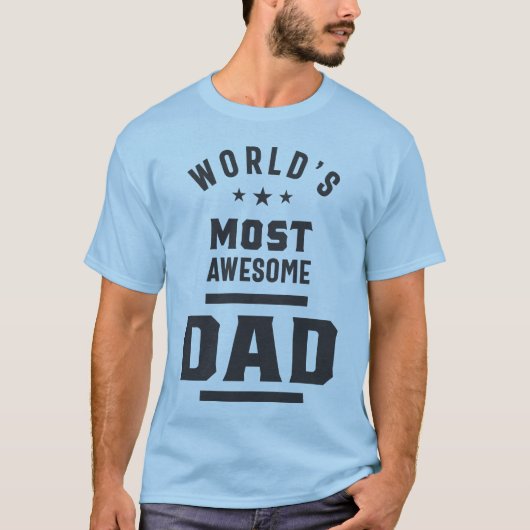 De meest Geweldige vader ter wereld T-shirt (Voorkant)