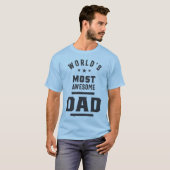 De meest Geweldige vader ter wereld T-shirt (Voorkant volledig)